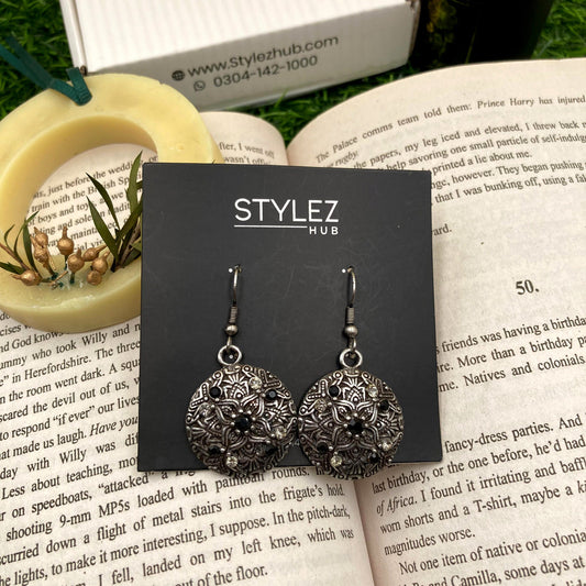 Vintage Moroccan Oxidised Earrings