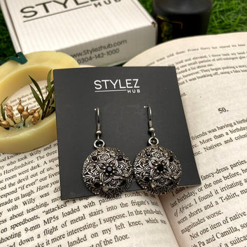 Vintage Moroccan Oxidised Earrings