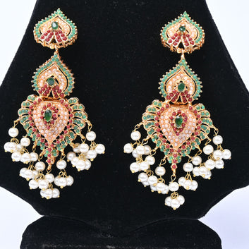 Nauratan Bindiya Earrings