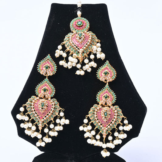 Nauratan Bindiya Earrings