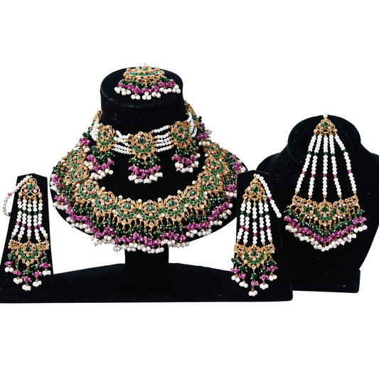 Zircon & Kundan Bridal Set